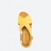 Sandálias amarelas em pele para Mulher - DRAGON